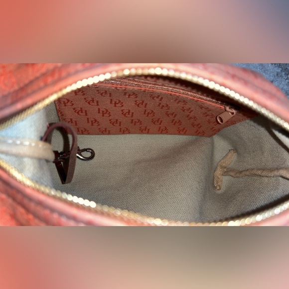 Dooney & Bourke Vintage handbag-burnt orange w/ Leather shoulder - Picture 11 of 11